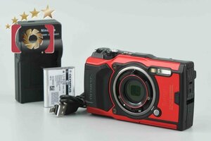 1 jpy exhibition OLYMPUS Olympus TOUGH TG-6 red compact digital camera [ auction in session ]