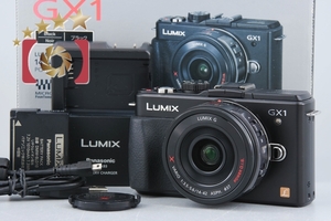 【中古】Panasonic パナソニック LUMIX DMC-GX1-K 14-42mm レンズキット エスプリブラック 元箱付き