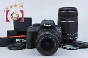 【中古】Canon キヤノン EOS Kiss X7 ダブルズームキット ブラック