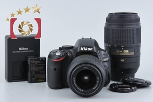 【中古】Nikon ニコン D5100 ブラック ダブルズームキット