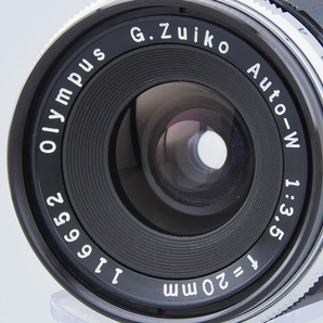 【中古】OLYMPUS オリンパス G.ZUIKO AUTO-W 20mm f/3.5 Pen F FT FV用の画像5