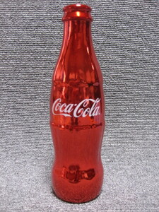【コカ・コーラ ストア限定品 Coca-Cola グッズ】激レア 置物 オブジェ 赤 瓶 ビン レッド メッキ加工 コンツァー ボトル型！同梱大歓迎！