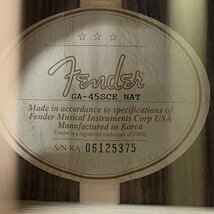 【80】☆１円～ Fender フェンダー GA-45SCE Natural アコギ エレアコ ギター 現状品 中古品 収集家放出品_画像5