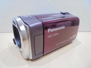 [76]1 jpy ~Panasonic Panasonic HDC-TM35 video camera handy camera purple operation not yet verification junk treatment 