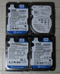 2.5インチ SerialATA HDD 320GB 4台まとめて SATA　【W58】