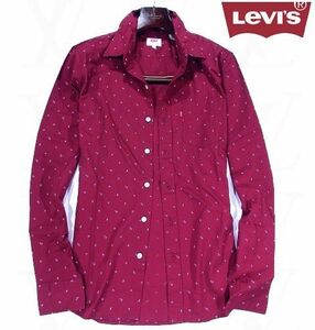 ※木045新品▼ リーバイス Levi's 長袖シャツ 【 日本サイズS 】 チェックシャツ ワインレッド系