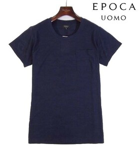 E fire 05503 new goods V Epoca womo crew neck short sleeves cut and sewn [ L ] short sleeves T-shirt . pocket T-shirt camouflage -ju pattern navy series 