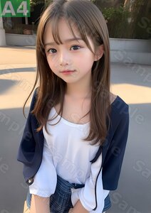 A4サイズ[B8024z] 実写風AIイラスト 超写実絵画風 美女 美少女 美人 グラビア 可愛い セクシー 童顔 巨乳 貧乳 匿名取引