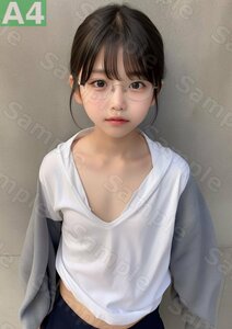 A4サイズ[B9756z] 実写風AIイラスト 超写実絵画風 美女 美少女 美人 グラビア 可愛い セクシー 童顔 巨乳 貧乳 匿名取引