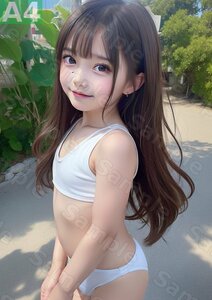 A4サイズ[B3076z] 実写風AIイラスト 超写実絵画風 美女 美少女 美人 グラビア 可愛い セクシー 童顔 巨乳 貧乳 匿名取引