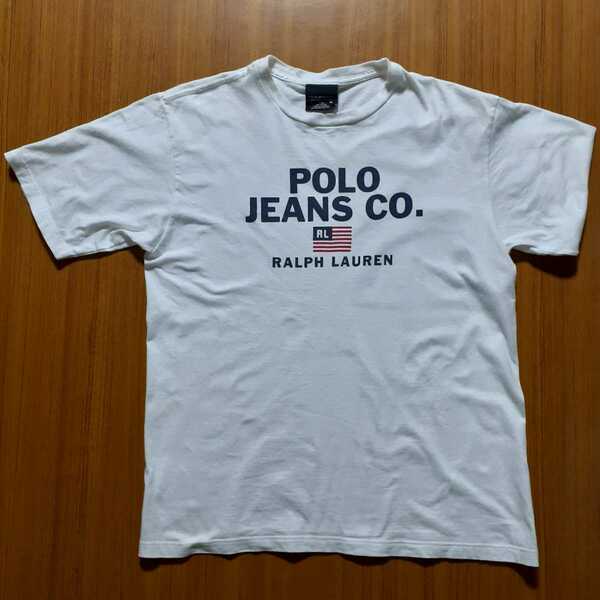 [即決送料無料] POLO JEANS CO.RALPH LAUREN ポロジーンズ ラルフローレン 半袖 Tシャツ Mサイズ　　古着　長期保管商品