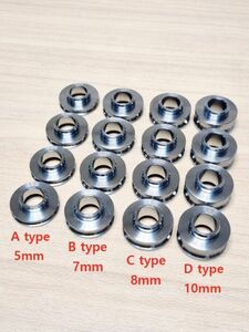 95-C-5◆ラジアルキャリパー用 5mm チタン合金 スペーサーセット(大型+-タイプ)