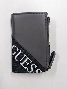 GUESS　小銭入れ付二つ折り財布　黒　定価6,900(税別)