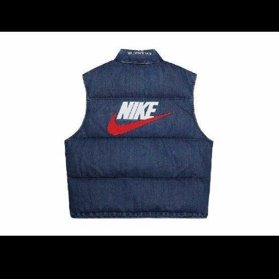 Supreme Nike Denim Puffer Vest Ingido
