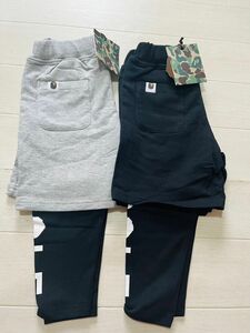 【新品】BAPE KIDS　子供服 パンツ ズボン 100cm 2点セット