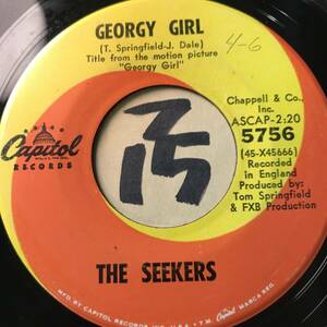 試聴 THE SEEKERS GEORGY GIRL 両面NM 