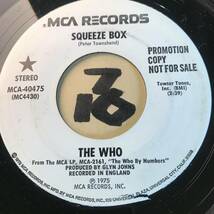 試聴 THE WHO SUCCESS STORY VG++ SOUNDS EX+ / SQUEEZE BOX EX+ _画像2