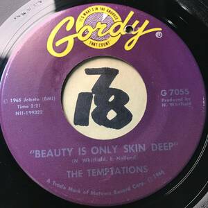 試聴 THE TEMPTATIONS BEAUTY IS ONLY SKIN DEEP 両面NM ASWADもカヴァー