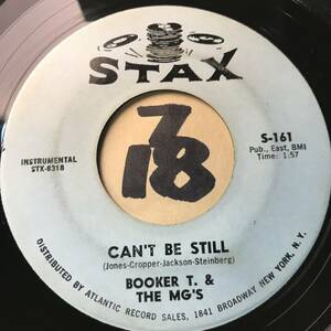 試聴 メンフィス・ツイスト BOOKER T. & THE MG’S CAN’T BE STILL EX+/ TERRIBLE THING EX 1964 