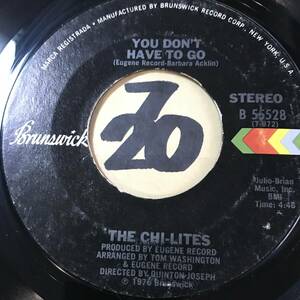 試聴 THE CHI-LITES YOU DON’T HAVE TO GO 両面EX+