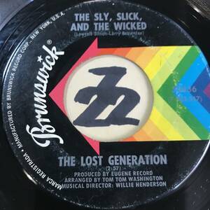 試聴 THE LOST GENERATION THE SLY, SLICK, AND THE WICKED 両面VG++ 