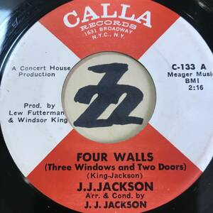 試聴 J.J. JACKSON HERE WE GO AGAIN / FOUR WALLS 両面NM 