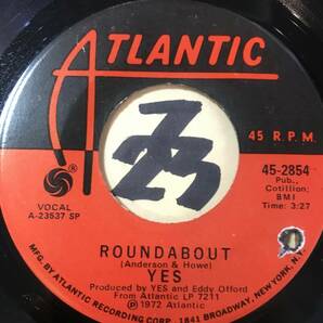 試聴 72年全米13位 YES ROUNDABOUT NM キーボードがトニー・ケイからリック・ウェイクマンに変わった直ぐの録音 の画像1