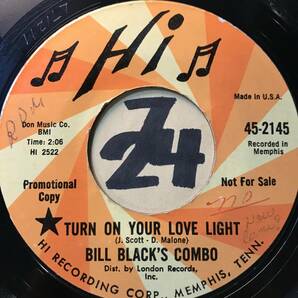 試聴 BILL BLACK’S COMBO TURN ON YOUR LOVE LIGHT 両面EX+ の画像1