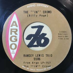 試聴 RAMSEY LEWIS TRIO THE ‘’IN’’ CROWD EX 