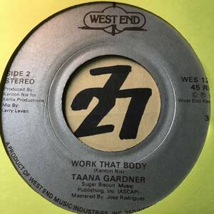 試聴 WEST END CLASSIC TAANA GARDNER WHEN YOU TOUCH ME / WORK THAT BODY 両面NM Kenton NIx作制作/Larry Levanミックス’79 