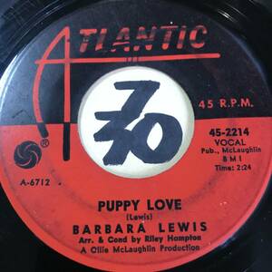 試聴 BARBARA LEWIS PUPPY LOVE 両面EX 