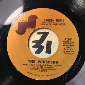 試聴 Baker, Harris & Young presents THE WHISPERS BROKEN HOME 両面NM 1974