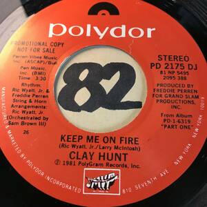  audition new goods CLAY HUNT KEEP ME ON FIRE