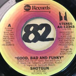 試聴 新品 SHOTGUN GOOD, BAD AND FUNKY 