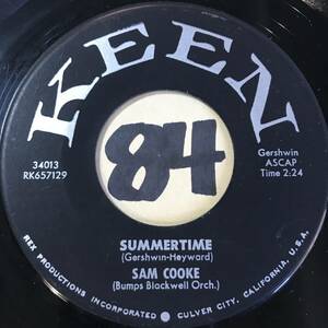 試聴 SAM COOKE SUMMERTIME EX+ / YOU SEND ME VG++ SOUNDS EX 