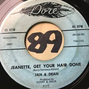 試聴 59年 JAN & DEAN JEANETTE, GET YOUR HAIR DONE VG+ SOUNDS VG++/ BABY TALK VG++ アルパート＆アドラー・プレゼンツ 