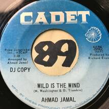 試聴 ソフトロック/ゴスペルそしてソウル・ジャズをクロスオーヴァー AHMAD JAMAL WILD IS THE WIND / I WISH I KNEW 両面VG++ SOUNDS EX _画像1
