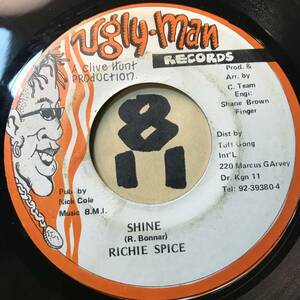 試聴 RICHIE SPICE SHINE / VERSION 両面NM 