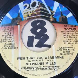 試聴 MTUME/LUCAS 作・制作 STEPHANIE MILLS WISH THAT YOU WERE MINE 両面EX+