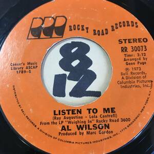 試聴 AL WILSON LISTEN TO ME EX+ / SHOW AND TELL VG+ 