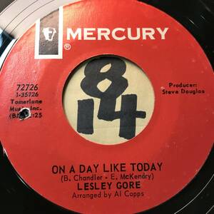 試聴 アル・キャップス編曲 LESLEY GORE ON A DAY LIKE TODAY 両面NM 