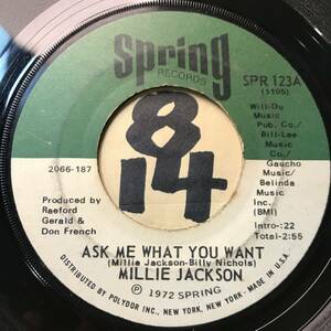 試聴 MILLIE JACKSON ASK ME WHAT YOU WANT 両面VG++ SOUNDS EX 1972 