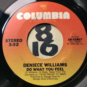 試聴 ジョージ・デューク作・制作 DENIECE WILLIAMS DO WHAT YOU FEEL EX+ ヤング・ソウル