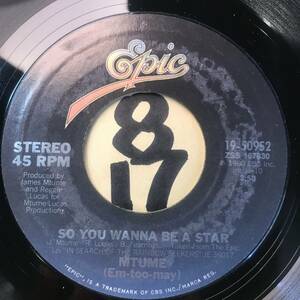 試聴 1980年アーバン・ソウル・ブギー推薦 MTUME SO YOU WANNA BE A STAR 両面NM 