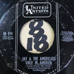 試聴 リーバー＆ストーラー・プレゼンツ JAY & THE AMERICANS ONLY IN AMERICA VG++ SOUNDS EX 