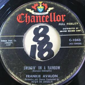 試聴 FRANKIE AVALON SWINGIN’ ON A RAINBOW 両面EX 