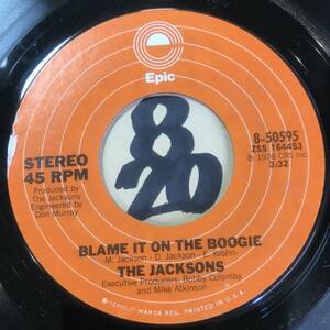 試聴 THE JACKSONS BLAME IT ON THE BOOGIE / DO WHAT YOU WANNA 両面NM 