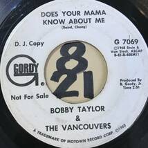 試聴 BOBBY TAYLOR & THE VANCOUVERS DOES YOUR MAMA KNOW ABOUT ME 両面VG++ SOUNDS EX_画像1