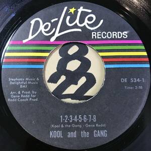  audition KOOL & THE GANG 1-2-3-4-5-6-7-8 / FUNKY MAN both sides NM