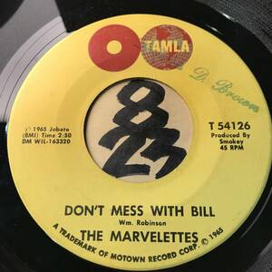  audition THE MARVELETTES DON*T MESS WITH BILL / ANYTHING YOU WANNA DO both sides EX+